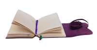 Journaux en cuir véritable violet fait à la main écriture journal de voyage arbre de vie en relief à la main coton blanc Page blanc A5 cahier
