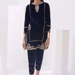 DAZZLING--DESIGNER KURTA & STYLISH PANT--DRESS WITH BEAUTIFUL EMBROIDERY WORK---FOR Party-wear-dress for Party/ Wedding =2021--