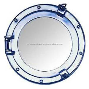Suministros marinos de ojo de buey náutico de aluminio de metal ecológico de color azul - Product Image 1