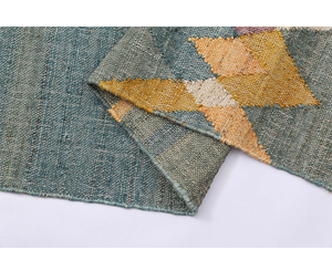 Alfombra de yute de estilo Kilim personalizada de alta calidad hecha a mano por un fabricante indio para coches hoteles precio barato alfombras de yute hechas a mano - Product Image 2