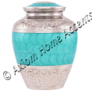 โกศใส่ศพสำหรับผู้ใหญ่โกศเคลือบสีโลหะโกศชุบนิกเกิลโดยสัจพจน์ของบ้าน - Product Image 3