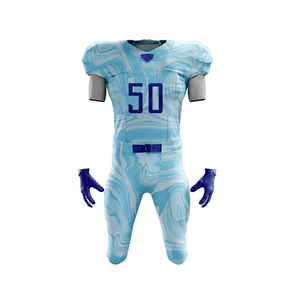 Uniforme de sport américain à manches courtes conçu sur mesure nouvelle conception de vêtements d'équipe pour la technique de sublimation sportive utilisée - Product Image 3