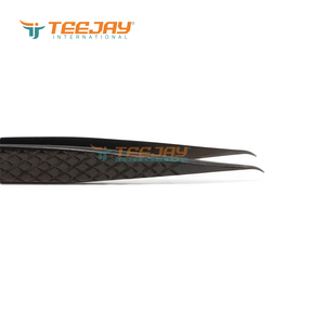 แหนบปลายตรง TEEJAY ELT-408 สีดำพลาสม่า สแตนเลสสตีล ปลายเรียบ ยาว 12.5 ซม. สำหรับใช้กับคิ้ว - Product Image 3