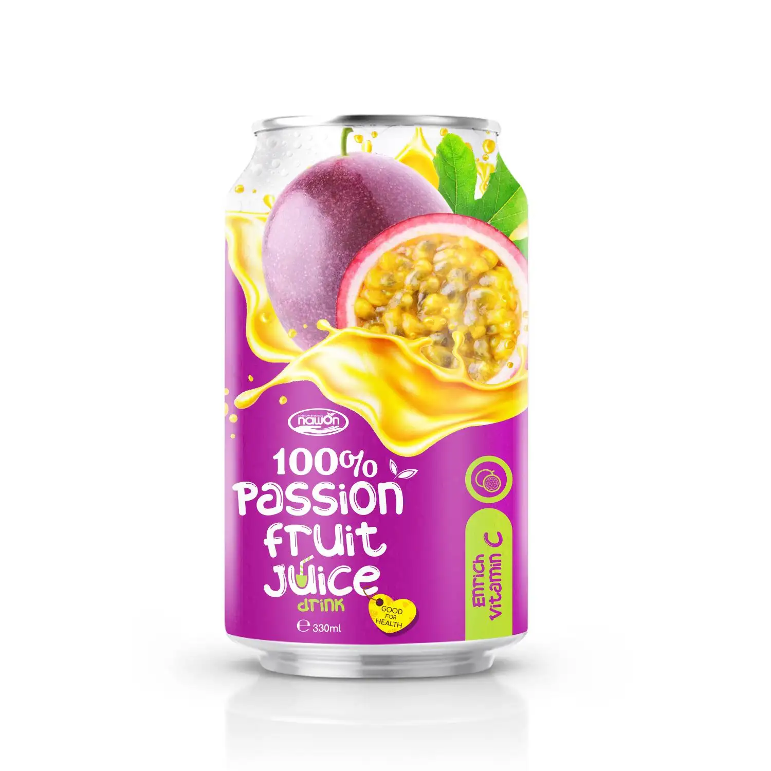 330ml NAWON 100% Organic Passion Fruit Good Healthy Fruit Juice OEM Juice Drink Manufacturer Wholesale Price