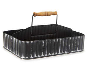 Caddy de metal galvanizado para uso en vajilla - Product Image 1