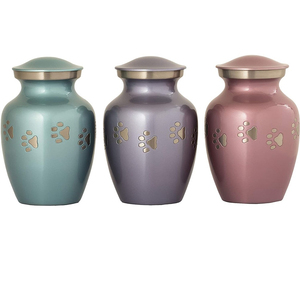 Aluminum New Design American Style Pet Brass Funeral Urn by Brassworld India - Product Image 1