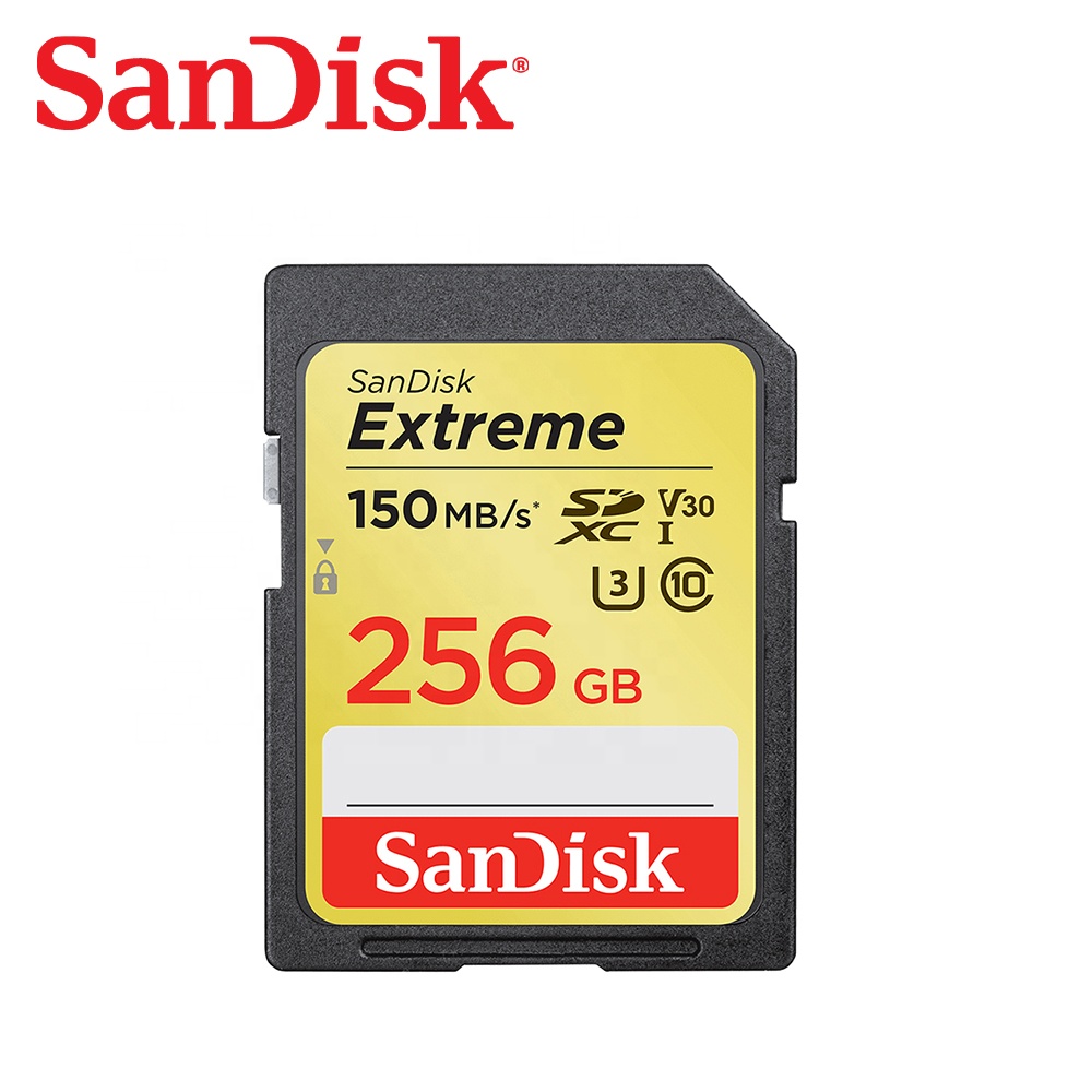 Двойной Флеш-накопитель SanDisk Extreme SD карта SDHC карты SDSDXV5-256G-GNCIN UHS-I U3 class10 256GB карта памяти