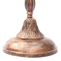 Tige ronde cuivre finition antique Menorah à 7 branches Hanukkah de 28 pouces de haut en aluminium Menorah Hanukkah
