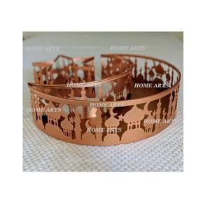 Bandeja de servicio de dátiles de Metal de calidad superior Bandeja de servicio de frutas de chocolates en forma de luna y estrella hecha a mano por Home Arts - Product Image 1