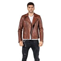 Veste universitaire épaisse et respirante pour homme, style décontracté, en cuir véritable Valeriano Romano, longueur standard, col montant, OEM