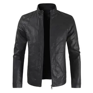 Low Price Custom Made Causal Wear Motorbike Motorcycle Genuine Leather Jackets For Men's