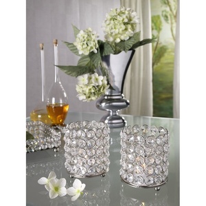 ใหม่แก้วคริสตัลอลูมิเนียมผู้ถือ Tealight ยอดขายเชิงเทียนคุณภาพดีที่สุดอินเทรนด์ตกแต่งออกแบบใหม่เทียน Votive - Product Image 1