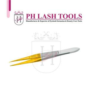 แหนบคีบคิ้วผ้าซาตินสีทองครึ่งหนึ่ง,ฉลากส่วนตัวปลายแหลมแหลมใหม่ล่าสุดฉลากส่วนตัว - Product Image 4