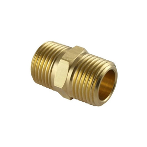 Giả mạo Brass BSP <span class=keywords><strong>1</strong></span>/2 "Threaded Hex núm vú Adapter ống nước Phụ kiện đường ống kết nối thẳng - Product Image 6