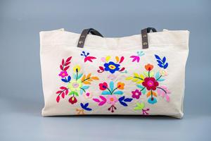 Sacs de plage femme, Collection de sacs brodés à la main indiens, accessoire de styliste à deux poignées, nouvelle Collection 2020 - Product Image 4