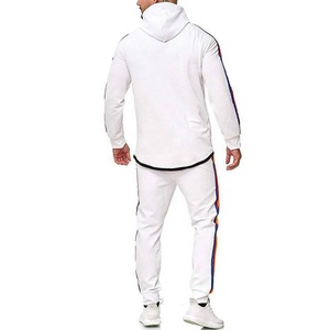 EVERGLOW — survêtement de Sport blanc pour hommes, ensemble à rayures, style décontracté, saison hiver 2019 - Product Image 2