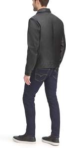 Chaqueta de cuero de los hombres chaqueta de cuero de 100% lavado chaqueta de cuero - Product Image 5