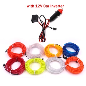 Linh Hoạt Neon Led Light Glow El Dây Chuỗi Strip, El Dây Nhỏ Trường Hợp Pin-Sew, Đảng El Dây Nhấp Nháy Ánh Sáng Lên Kính - Product Image 2