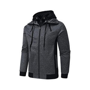 Sweat à capuche personnalisé en gros, surdimensionné, épais 50 GSM, pour homme, avec fermeture éclair intégrale, logo personnalisé, sweat à capuche vierge unisexe - Product Image 6