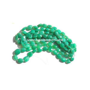 Comprar curación Calcedonia verde facetado de cuentas de la india - Product Image 1