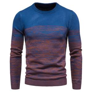 Nouveau sweat-shirt en maille pour homme, col rond, chaud, respirant, personnalisable avec impression et broderie, couleur personnalisée, polyester/coton - Product Image 1