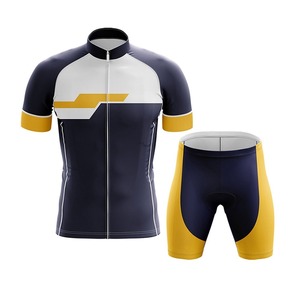 Ensembles de cyclisme d'été pour hommes Hauts et shorts à manches courtes avec combinaison en peau pour les sports de vélo et de vélo - Product Image 1