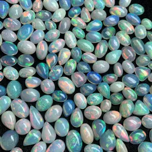 Großhandel Äthiopischen Opal Halbedel Freies Größe Cabochon Natürliche Edelstein Lot Mix Farbe 14 Mm Bis 29 Mm