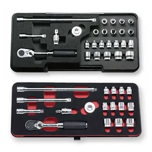 Reliable and Easy to operate electric socket wrench set with compact disigned