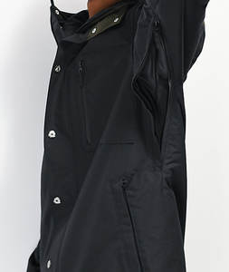 Chaqueta de esquí de invierno impermeable negra para hombre, para snowboard, lona transpirable, a prueba de viento, ropa sólida para exteriores para adultos, caza - Product Image 4