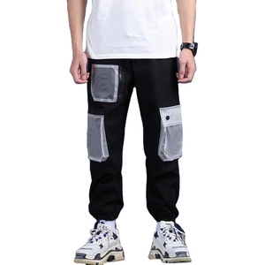กางเกงคาร์โก้ของผู้ชาย,กางเกงคาร์โก้ซิปแบบกำหนดเองใส่สบายมีกระดุมติดไนลอน - Product Image 6