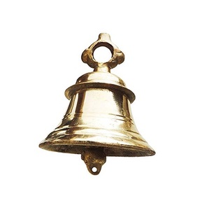 Cloche suspendue en laiton de la plus haute qualité en couleur or taille personnalisée cloche murale de fabrication dans les arts à la maison - Product Image 6