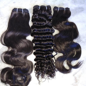 Natural Unprocessed Indian Virgin Remy Straight Human Hair <b>Extensions</b> - Product Image 4