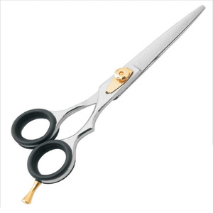 Tijeras de Peluquería Color Dorado al por Mayor, Tijeras de Barbero de Acero Inoxidable Dorado, Navaja Recta de Barbero - Product Image 2