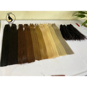 Meilleure vente de haute qualité cuticules alignés cheveux humains vierges double os droit cheveux blonds faisceaux vietnamiens cheveux bruts - Product Image 5