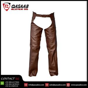 กางเกงหนังแท้สำหรับผู้หญิงและผู้ชาย, กางเกงหนังสีน้ำตาลหนังแท้ระบายอากาศสำหรับขี่รถจักรยานยนต์ - Product Image 3