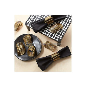 Anneaux de serviette à l'aspect antique pour les mariages Nouvelle collection d'anneaux de serviette à fleurs - Product Image 4