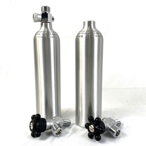 TPED/ISO7866-cilindro de co2 para acuario, con válvula lateral facial W21.8, 0.5L - Product Image 2