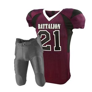 ขายส่งที่มีคุณภาพที่ไม่ซ้ำกันที่กำหนดเอง100% โพลีเอสเตอร์อเมริกันฟุตบอลทีมเครื่องแบบ - Product Image 5