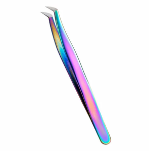 Pince à cils professionnelle en acier inoxydable japonais de précision personnalisable outil d'extensions de cils écologique outil de Volume - Product Image 5