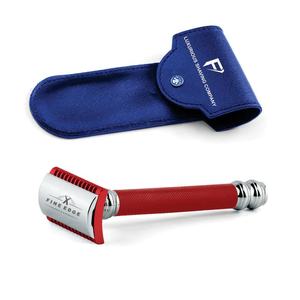 Maquinilla de afeitar de seguridad de metal negro reutilizable ecológica para mujer para afeitado en húmedo conveniente y sostenible - Product Image 2