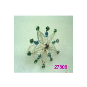 Perles Fleur Serviette Anneaux Titulaire Décoratif Pour Table À Manger Dîner & Fêtes - Product Image 1