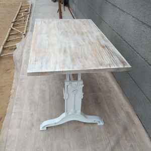 Table à manger industrielle en métal durable et élégante avec manivelle manuelle, couleur verte rustique RGDT00414, taille et couleur personnalisables pour l'école, le restaurant - Product Image 2