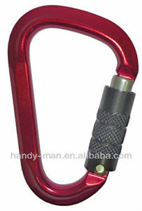 HMS Type Triple Lock Aluminum Carabiner For Wild Sports - Product Image 6