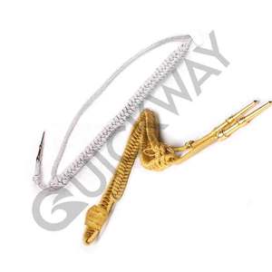 ควิกเวย์ อินดัสทรีส์ ชุดเครื่องแบบพิธีการ สายสะพายไหล่สีทองและสีเงิน พร้อมอุปกรณ์เสริมปลายโลหะ - Product Image 2