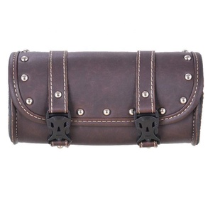 Vintages-กระเป๋าหนังเครื่องมือมอเตอร์ไซค์กระเป๋ากระเป๋ากระเป๋าสัมภาระมือจับแบบส้อมบาร์เรลกระเป๋าอานสำหรับรถจักรยานยนต์ - Product Image 1