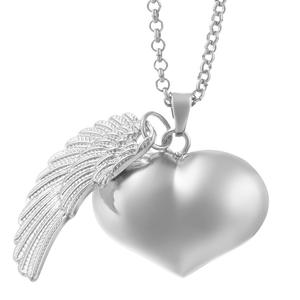 OEM/ODM Design personnalisé 925 Sterling Silver Wings Coeur Mexicain Bolas <span class=keywords><strong>Grossesse</strong></span> Ange Boules Pendentifs - Product Image 4