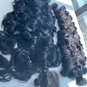 ผมไมค์แบบ100% ผมเรมี่ผมแท้8 "-28" สีอ่อนคลื่นธรรมชาติเครื่องทำผมมนุษย์ทอคู่ - Product Image 2