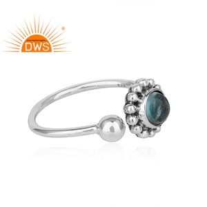 Magnifique bague en apatite, vente en gros, argent sterling 925 oxydé antique, bague faite à la main, bijoux, collection classique - Product Image 2