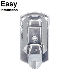 Quick release HC266 chrome nickel metal self-<b>lock</b> <b>lock</b> for simple equipment case fitting accessories high-end <b>locks</b> hardware - Product Image 1