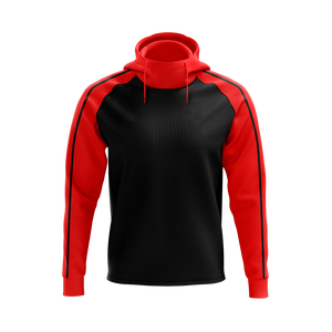 เสื้อฮู้ดผ้าไหมโพลีเอสเตอร์แบบเต็มตัวสำหรับผู้ชาย,เสื้อผ้ากีฬาแบบสวมขนาดใหญ่บล็อกสีกีฬา - Product Image 5